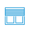 House window shutters icon